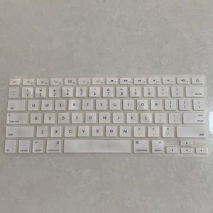 White Silicone Keyboard Cover